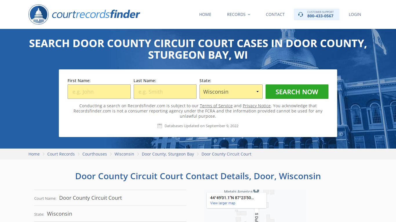 Door County Circuit Court Case Search - RecordsFinder